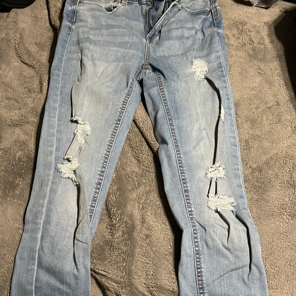 Womens High Rise Skinny Jeans